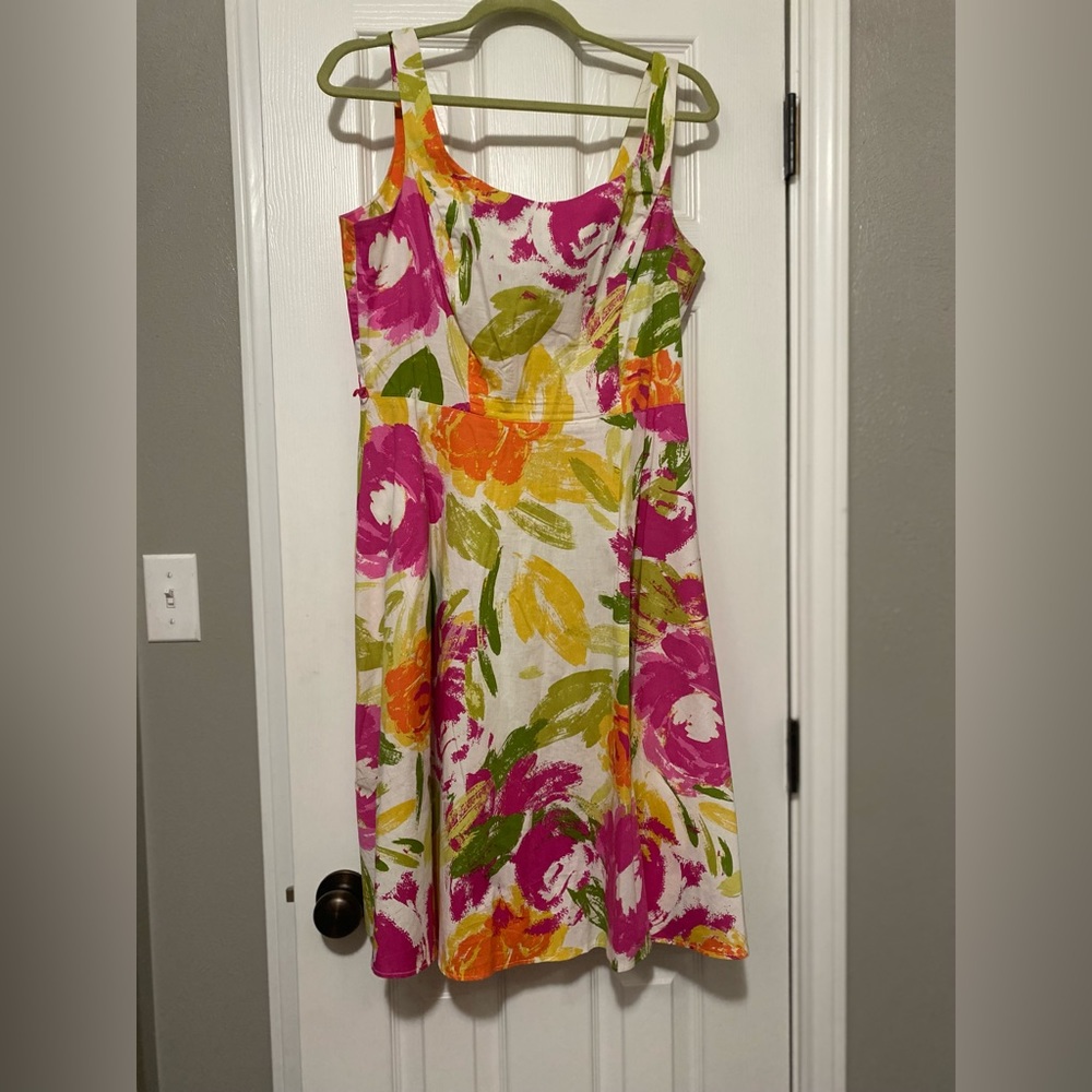 Floral cotton dress
